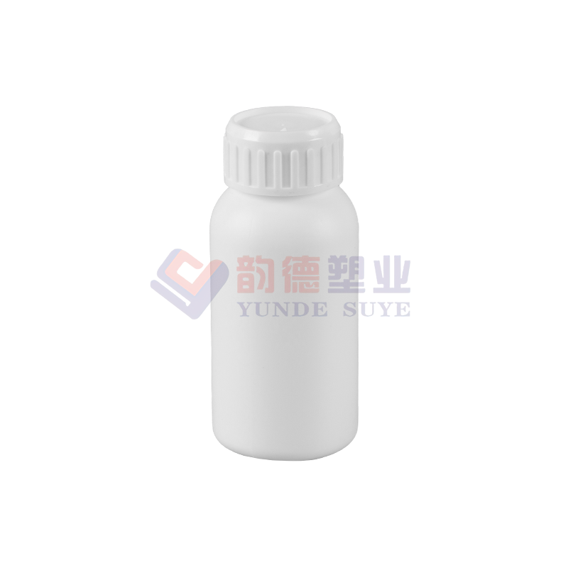 Botol Bulat Berfluorinasi Plastik Putih Tulen 100ml-02