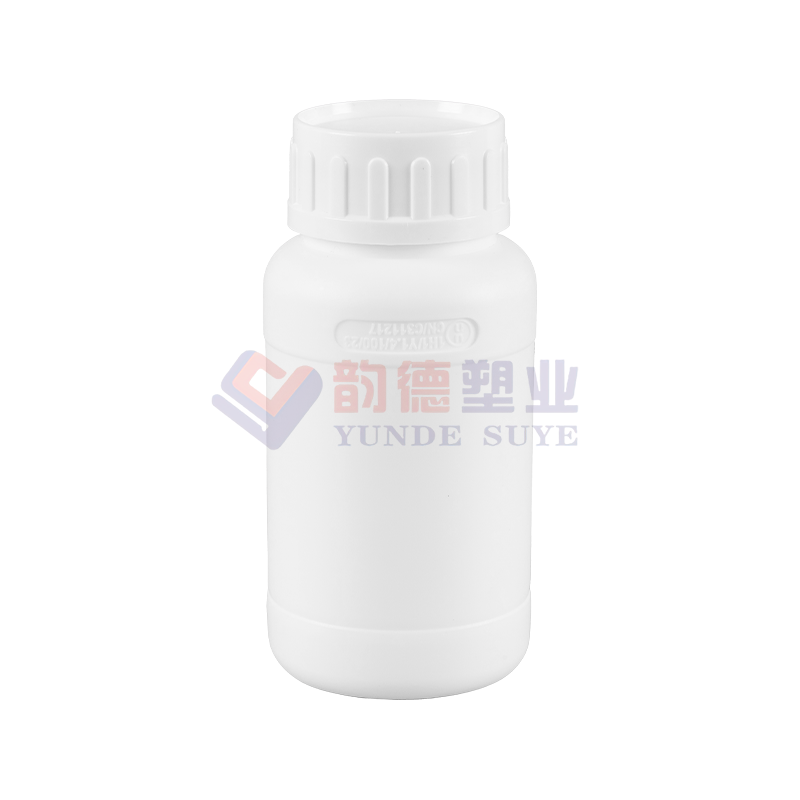 Botol Bulat Fluorida Tebal 300ml Putih Tulen 250ml-02 (Versi Tebal)