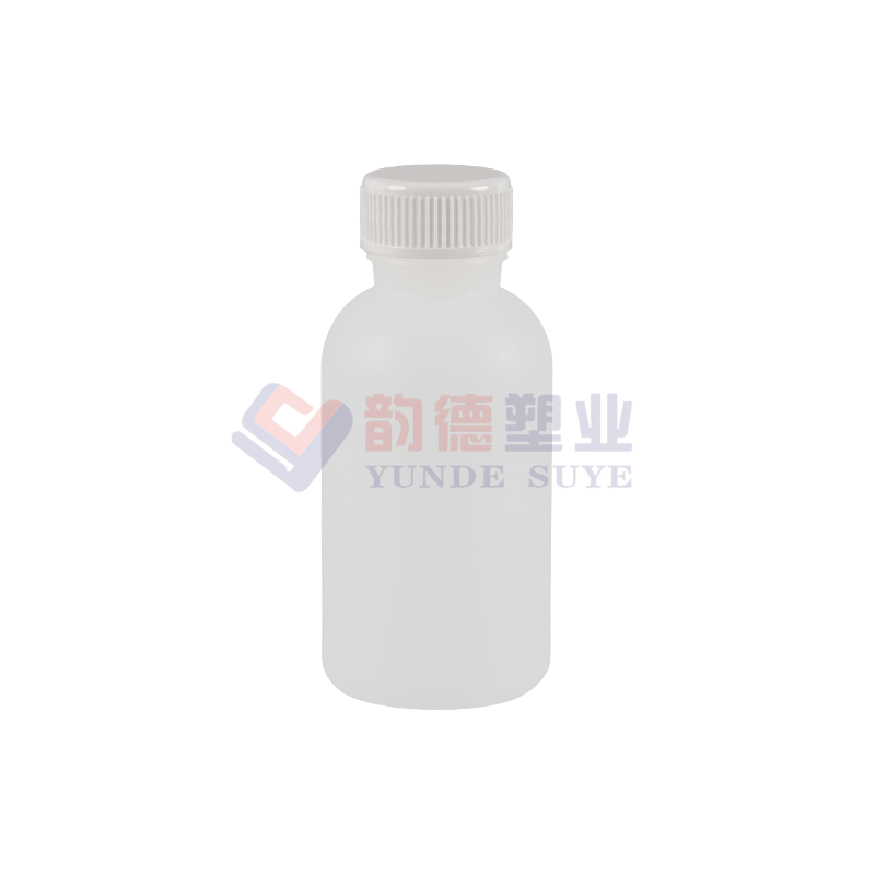 Botol Bulat HDPE Tebal Kimia dengan Penutup PP 100ml-01（A）